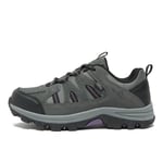 Peter Storm WoMens Buxton Waterproof Walking & Hiking Shoes with StormGrip Outsole - Grey - Size UK 8