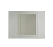 Armoire 6 portes L.269 cm ALASKA blanc