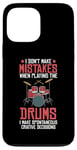 Coque pour iPhone 13 Pro Max Drums Instrument Funny Playing Musical Leçon