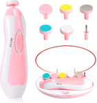 Baby Nail Trimmer, 8 in 1 Baby Nail Clippers Electric, Electric Nail File Baby 6