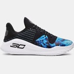 Chaussure de basket Curry 4 Low FloTro DW unisexe Noir / Sky Bleu / Noir 41