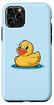 iPhone 11 Pro Cute Yellow Rubber Ducky Little Bath Toy Duck Case