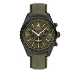 Swiss Military by Chrono Hommes Analogique Quartz Montre avec Bracelet en Cuir SMWGC0000340