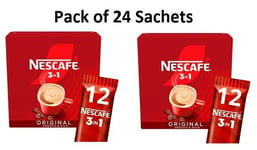 2x 12 sachets NESCAFE Original 3 in 1 ORIGINAL  instant coffee