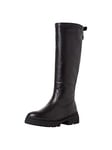 Tommy Jeans Femme Long Leather Boot EN0EN01993 Bottes Hautes, Noir (Black), 37 EU