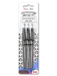 Pentel XSESP15/3 Brush Sign Pen Pigm