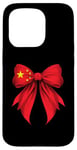 iPhone 15 Pro China Flag Chinese Pride Coquette Ribbon Case