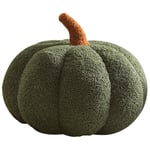 Halloween pumpa kudddekor, pumpa plysch kudde fleece fyllda pumpor dekoration green 11.8*7.87in