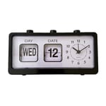 Mechanical Alarm Clock Novelty Flip Clock Desktop Digital Clock with2613