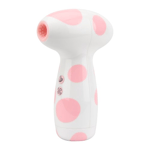 Loving Joy 2 in 1 Suction Jumbo Dot Pink Clit Sucker Waterproof Vibrator Sex Toy