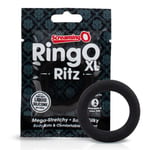 Screaming O RingO Ritz XL Premium Liquid Silicone Cock Ring Black Big Penis Band