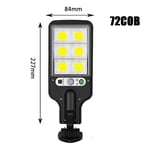 (2kpl72COB)Solar Street Lights Outdoor Waterproof Motion Sensor Seinälamppu, jossa 3 valaistustilaa aurinkovoimalla toimivat valot puutarhapatiolle