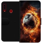 Lommeboketui til Samsung Galaxy A20s med Fotball motiv