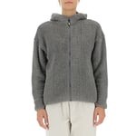 JEEP O102605-G229 J WOMAN HOODED POLAR SHERPA JACKET With Pockets J22W Medium Grey S