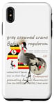 Coque pour iPhone XS Max Grue couronnée grise