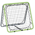 Football Rebounder Kickback Goal Rebound Wall Net För Baseball Basket Dubbelsidig Rebound Justerbar I 5 Nivåer Metallgrön + Svar