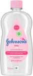 JOHNSON'S Baby Oil 500 ml, Leaves Skin Soft and Smooth+ Ideal for Delicate Skin