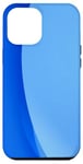 iPhone 12 Pro Max Minimalist Blue Design Simple Modern Style Case