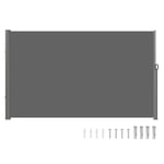 VEVOR Paravent Rétractable Extérieur Store Latéral Protège Soleil 160x300cm Gris