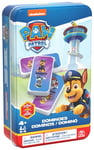 LA PAT PATROUILLE - BOITE METAL DOMINOS La Pat' Patrouille - Paw Patrol - Jeu de Société Dominos - 28 Dominos Héros Pat' Patrouille - Jouer Avec Patience et Raisonnement - Jouet Enfant 4 Ans et +