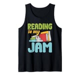 Reading Is My Jam Bookworm Reading Book Lover Librarian Tank Top