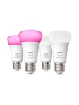 Philips Hue Color A60 E27 1100 Lumen - 4-pakning