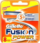 Gillette Fusion Puissance Lames de Rasoir, 8 Pièces