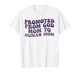 Funny Mom Pregnancy Quote Promoted from Dog Mom to Human Mom T-Shirt