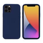 PETERONG Premium Liquid Silicone Case for iPhone 12 Pro Max (6.7 inch), Full Body Protection Cover Shockproof Protective Back Case Slim Fit Case Cover for iPhone 12 Pro Max 6.7-inch(Navy Blue)