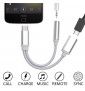 Adaptateur Type C/Jack Pour Crosscall Action-X3 Smartphone Chargeur Ecouteurs 2 En 1 Casque (Argent)