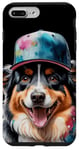 Coque pour iPhone 7 Plus/8 Plus Berger Australien Casquette Snapback Chien Animaux Imprimé