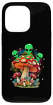 Coque pour iPhone 13 Pro Funny Magic Mushroom Alien Trippy Shroom LSDweed Acid Trip