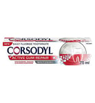 Corsodyl Active Gum Repair Whitening Toothpaste 75ml