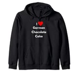 Fun Graphic-I Love german chocolate cake Zip Hoodie