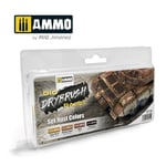 Ammo by Mig Mig7302 Drybrush Set Rust Colours