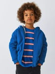 John Lewis Kids' Borg Lined Zip Up Hoodie, Orange