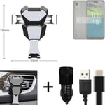 Car holder air vent mount for Nokia C110 cell phone mount