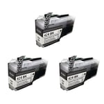 3x LC424 Black 29ml Ink Cartridges For Brother DCP-J1200WE DCP-J1200W Printers