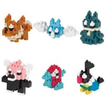 Bandai - Nanoblock - Pack Mini-Figurines Pokémon Type Normal - Coffret de 6 Figurines Pokémon à Assembler en Briques - Jeu de Construction Maquette - Jouet Enfant 12 Ans et + Ado Adultes - NBPM14B