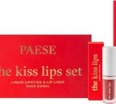 Paese_Set The Kiss Lips Lipstick 02 Nude Coral 3.4Ml + Lip Liner