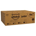 Whiskas Junior Poultry Selection in Jelly 84 Pouches, Wet Kitten & Cat Food, Selection of Chicken, Duck, Poultry & Turkey, Megapack (84 x 85 g)