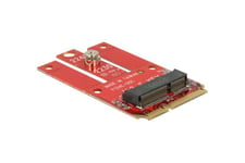 Delock Mini PCIe > M.2 Key E slot - kontrollerkort - M.2 Card - PCIe Mini Card