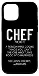 Coque pour iPhone 12/12 Pro Définition du chef Funny Cook Cooking Chefs