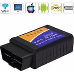 WiFi OBD2 -diagnostiikkatyökalu, ELM327 OBD2 -autodiagnostiikkatyökalu, OBD II -diagnostiikkaskanneri kaikille ajoneuvoille, yleisvikakoodin autoliitin IOS:lle Android Windows iPhone -älypuhelintabletille