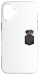 iPhone 16 Plus Funny Scottish Deerhound Puppy Dog In Pocket Cute Pet Lover Case