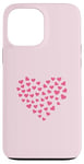 Coque pour iPhone 13 Pro Max Pink Heart Love Graphic Icon Filled With Little Hearts