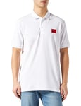 HUGO Men's Dereso222 Polo Shirt, White100, L