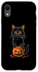 iPhone XR Black Cat Halloween Costume Pumpkin For Women Case