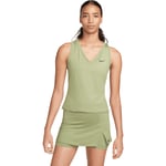 Nike Court Dri-FIT Victory Tennis Trenings Topp Dame - Grønn - str. XS