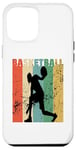 Coque pour iPhone 12 Pro Max Ballon de basket vintage pour homme et femme, rétro vieilli